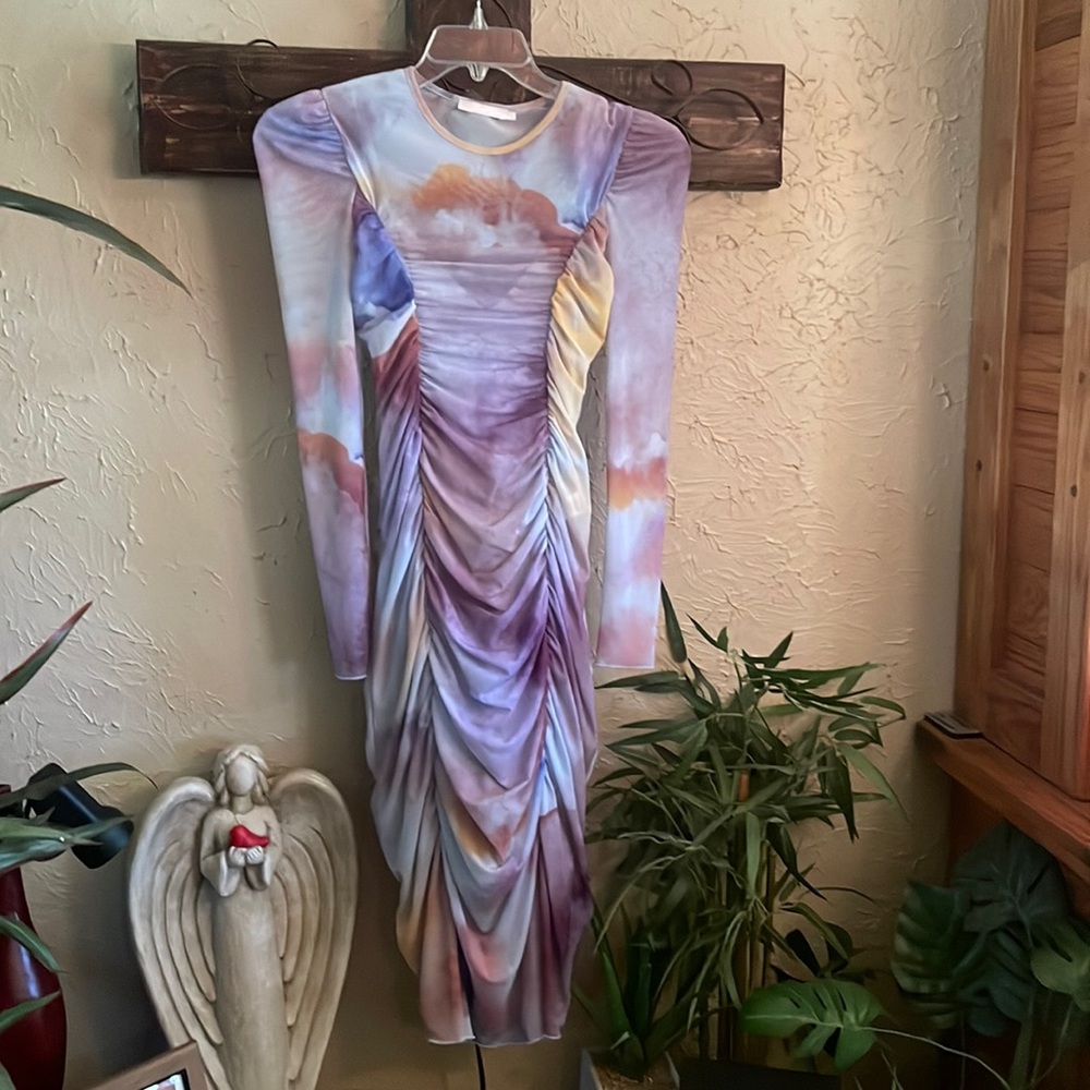 Beautiful tie dyed dress.